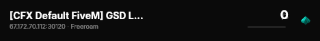 GSD Localhost built with CFX Default FiveM! live status badge