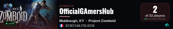 OfficialGAmersHub live status badge