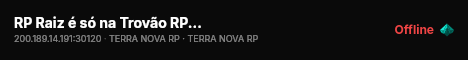 RP Raiz é só na Trovão RP  | DISCORD: https://discord.gg/aTm355Rm |  live status badge