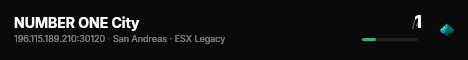 NUMBER ONE City live status badge