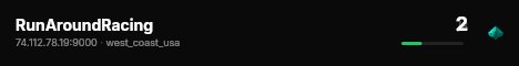 RunAroundRacing live status badge