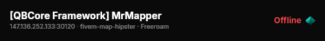 [QBCore Framework] MrMapper live status badge