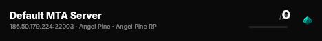 Default MTA Server live status badge