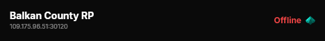 Balkan County RP live status badge