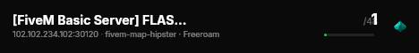 [FiveM Basic Server] FLASH RP live status badge