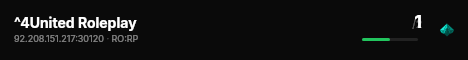 ^4United Roleplay live status badge