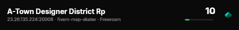 A-Town Designer District Rp live status badge