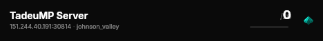 TadeuMP Server live status badge