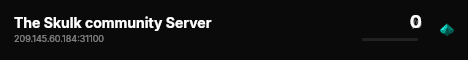 The Skulk community Server live status badge