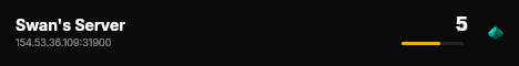 Swan's Server live status badge
