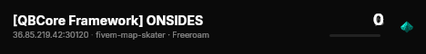 [QBCore Framework] ONSIDES live status badge