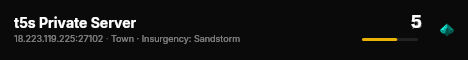 t5s Private Server live status badge