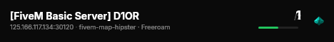 [FiveM Basic Server] D1OR live status badge