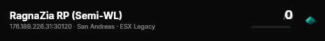 RagnaZia RP (Semi-WL) live status badge