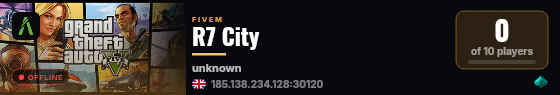 R7 City live status badge