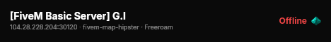 [FiveM Basic Server] G.I live status badge