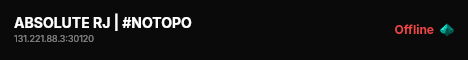 ABSOLUTE RJ | #NOTOPO live status badge