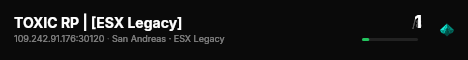 TOXIC RP | [ESX Legacy] live status badge