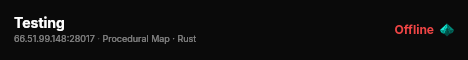 Testing live status badge