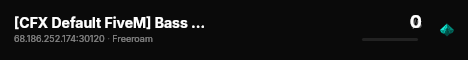 [CFX Default FiveM] Bass Testserver live status badge
