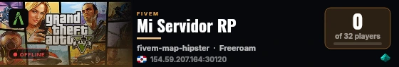 Mi Servidor RP live status badge
