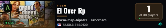 El Over Rp live status badge