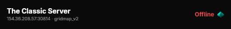 The Classic Server live status badge