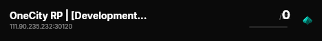 OneCity RP | [Development Server] live status badge