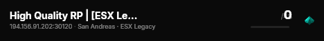 High Quality RP | [ESX Legacy] live status badge