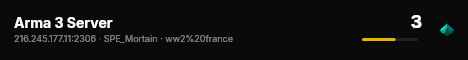 Arma 3 Server live status badge