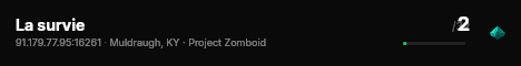 La survie live status badge