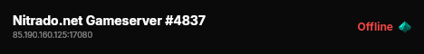 Nitrado.net Gameserver #4837 live status badge