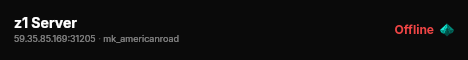 z1 Server live status badge