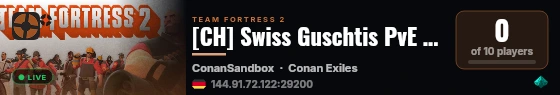 [CH] Swiss Guschtis PvE | 3x Harvest | Easy Survival live status badge