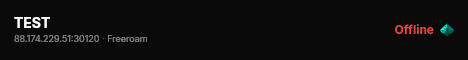 TEST live status badge