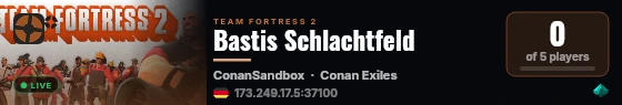 Bastis Schlachtfeld live status badge