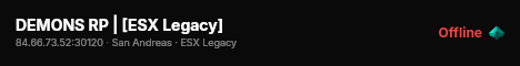 DEMONS RP | [ESX Legacy] live status badge