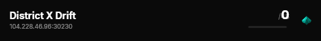 District X Drift live status badge