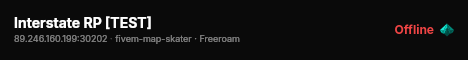 Interstate RP [TEST] live status badge