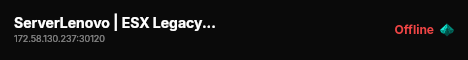ServerLenovo | ESX Legacy Server live status badge