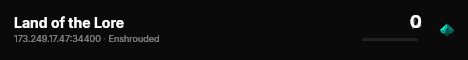 Land of the Lore live status badge