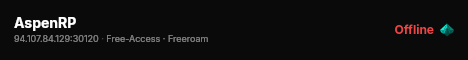 AspenRP live status badge