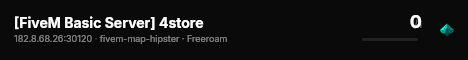 [FiveM Basic Server] 4store live status badge