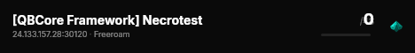 [QBCore Framework] Necrotest live status badge
