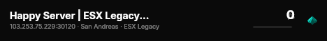 Happy Server | ESX Legacy Server live status badge