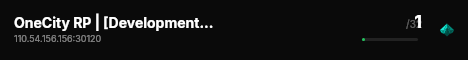 OneCity RP | [Development Server] live status badge