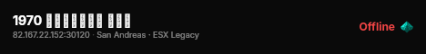 سان اندرياس 1970 live status badge