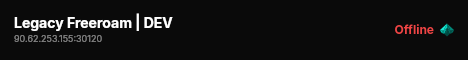 Legacy Freeroam | DEV live status badge
