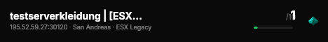 testserverkleidung | [ESX Legacy] live status badge
