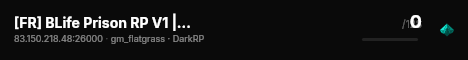 [FR] BLife Prison RP V1 | FastDl | Fun | 50K live status badge